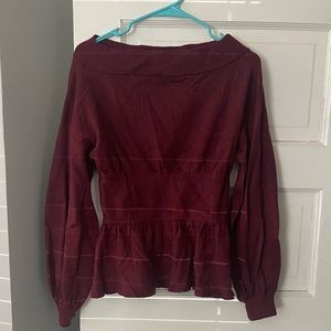 Something Navy. Off the shoulder sweater.